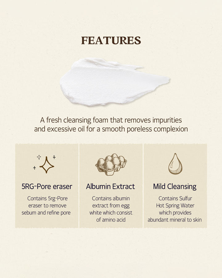 SKINFOOD Egg White Perfect Pore Cleansing Foam